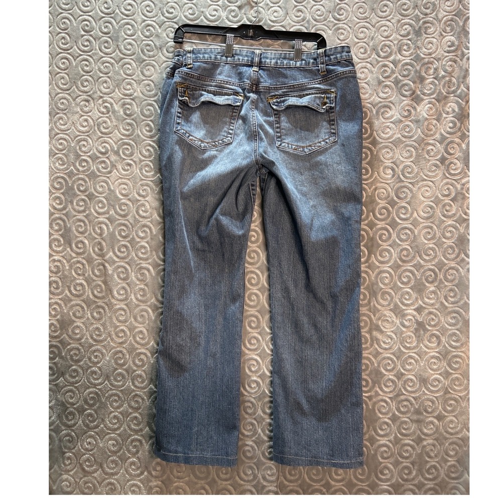 ANA A New Approach Womens Blue Wash Denim Jeans‎ Size 14 Straight Leg - Picture 6 of 6